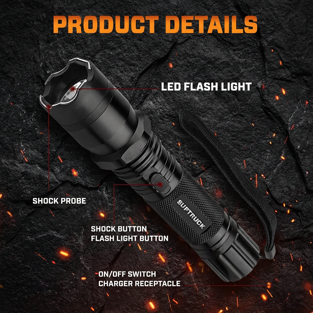 💥 2026 New Year Sale 60% OFF ️🔦 Voltaris 75M Stun Flashlight ⚡