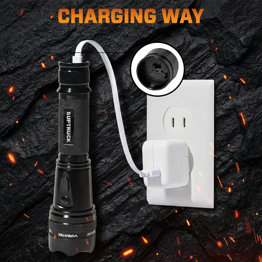 💥 2026 New Year Sale 60% OFF ️🔦 Voltaris 75M Stun Flashlight ⚡